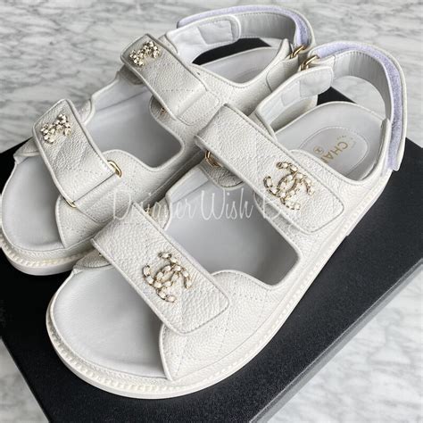 black and white chanel sandals|Chanel velcro sandals 2021.